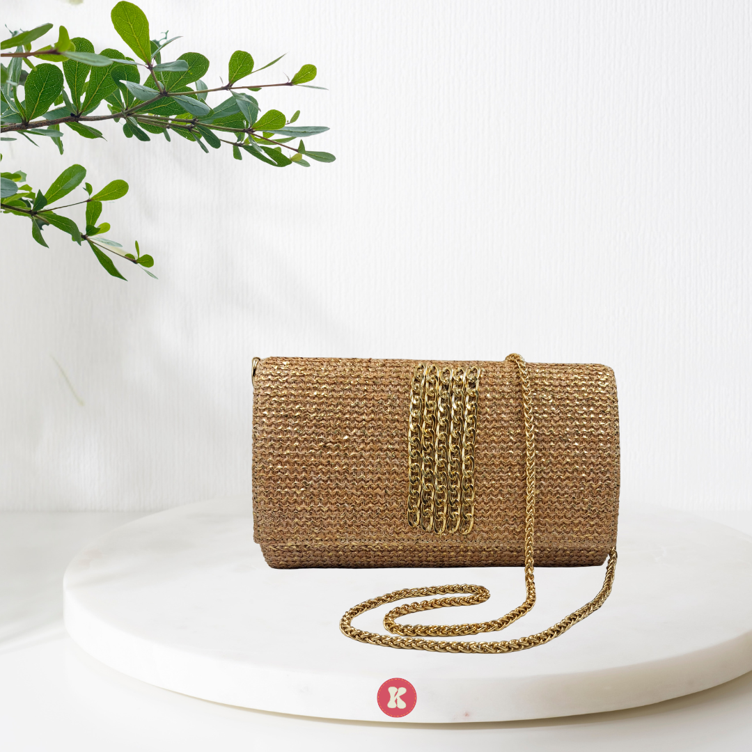 Elegant Gold Clutch