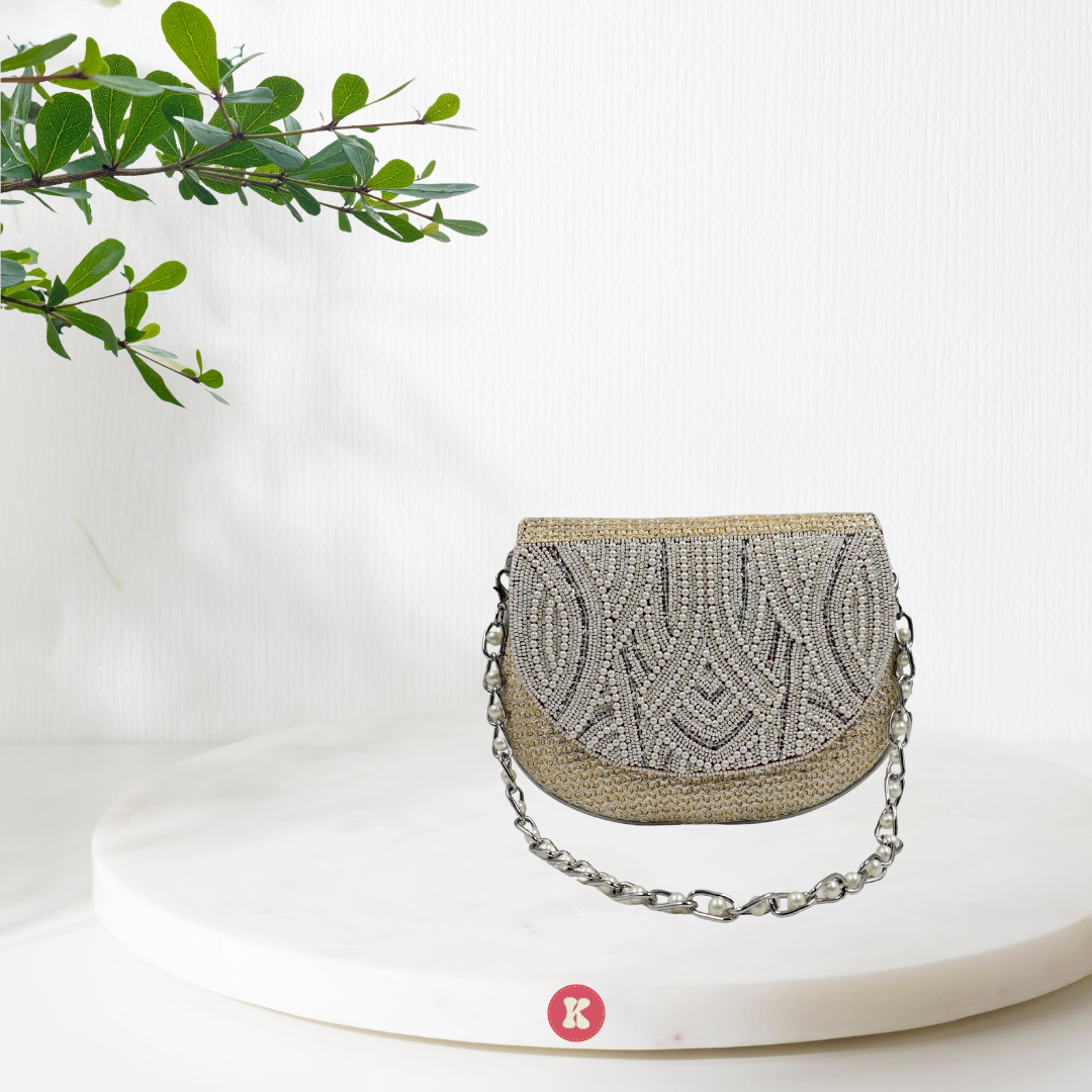 Silver Evening Bag