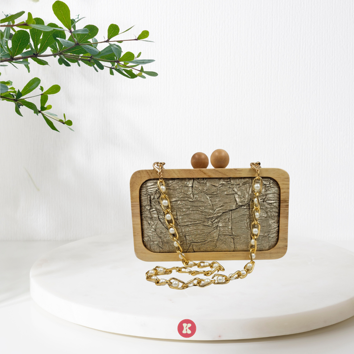 Stone-Textured Clutch