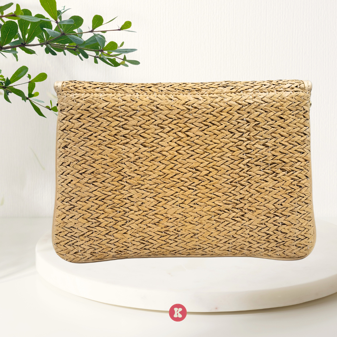 Handwoven Sequin Clutch Bag