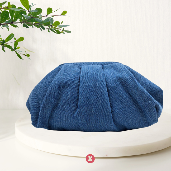Stylish Denim Evening Clutch