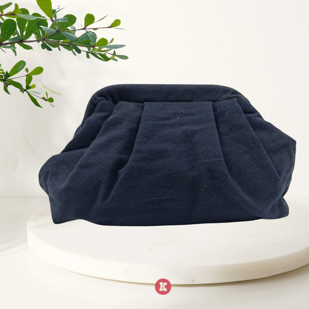 Black Evil Eye Cloud Clutch