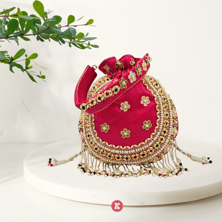 Royal Crimson Potli