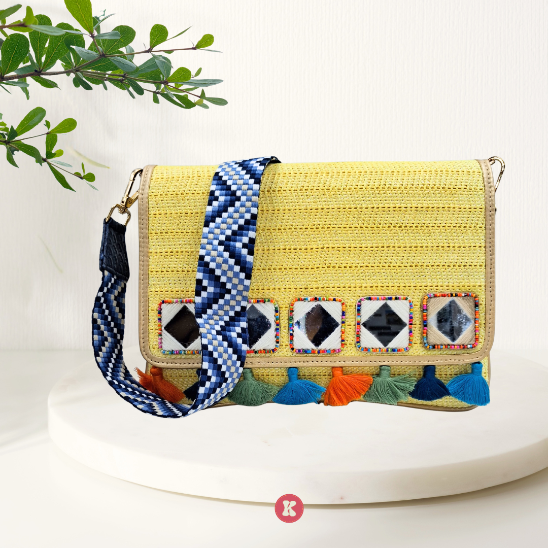 Yellow Patchwork Bag