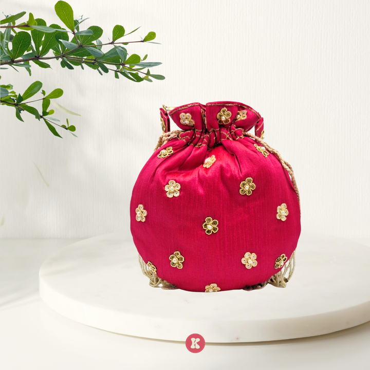 Royal Crimson Potli