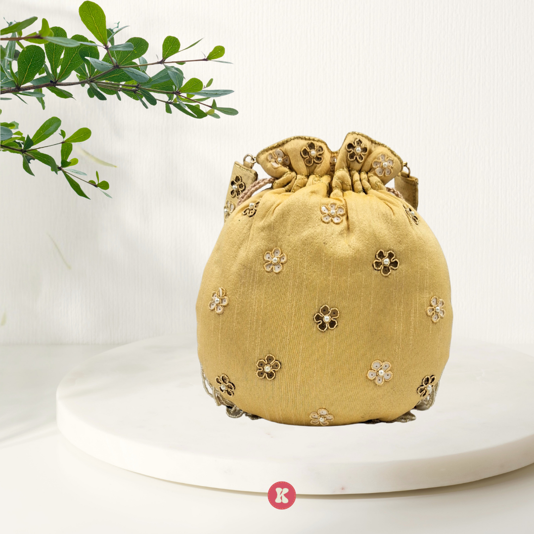 Golden Elegance Potli.