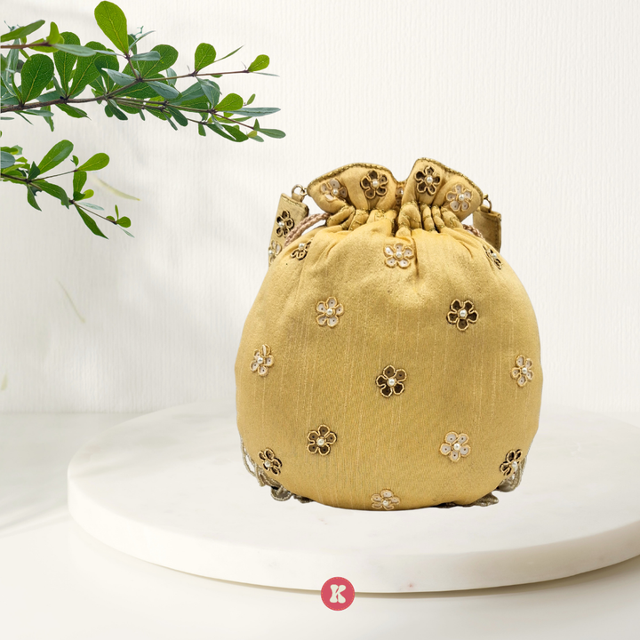 Golden Elegance Potli.