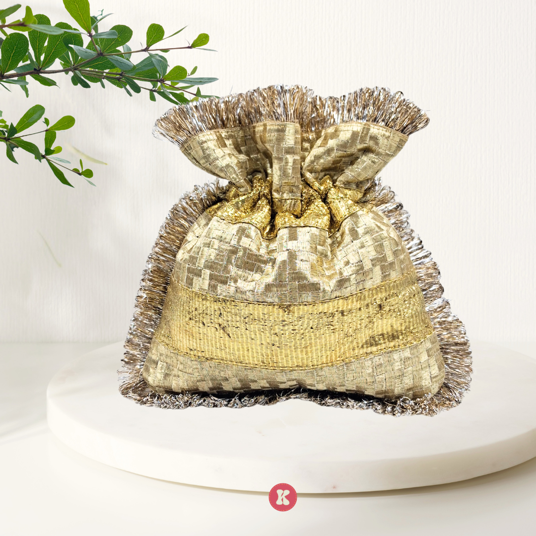 Golden Sequin Potli
