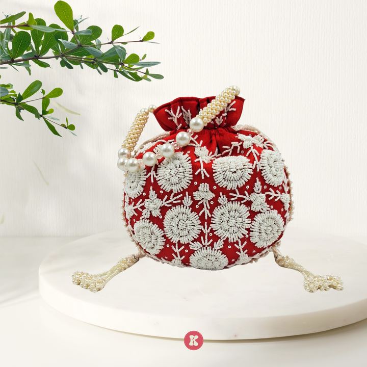 Royal Crimson Potli