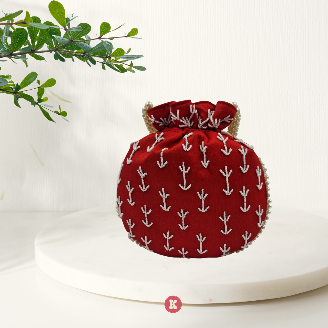 Royal Crimson Potli