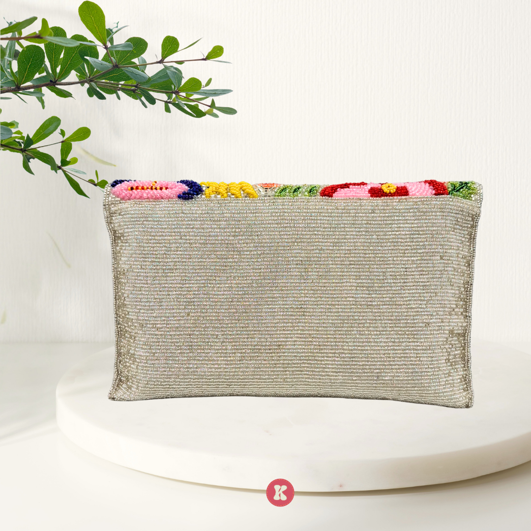 Colorful Beaded Clutch