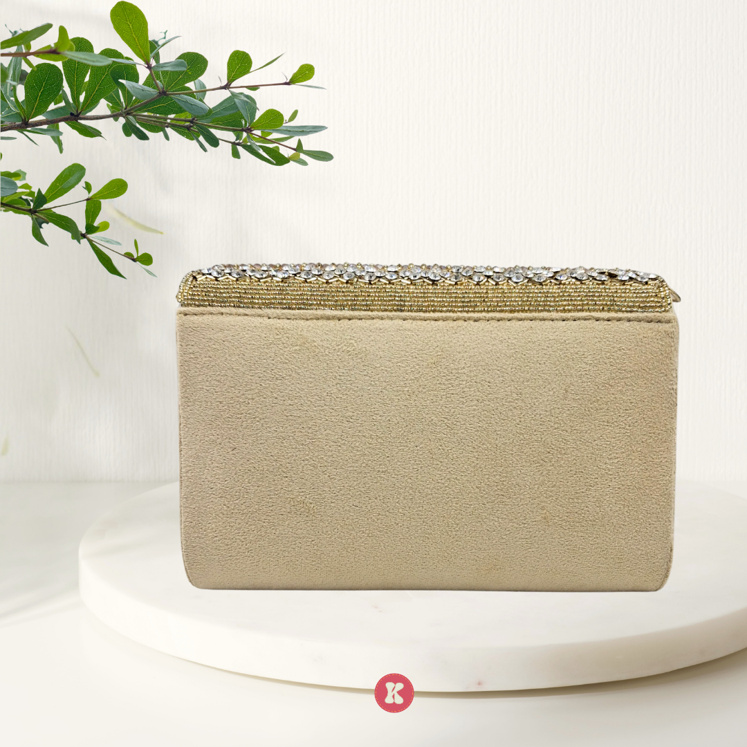 Golden Crystal Clutch.
