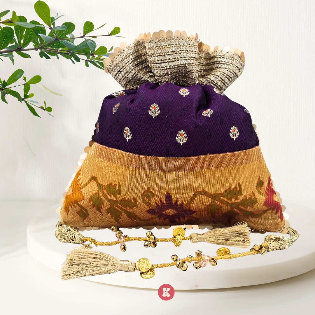 Regal Violet Heritage Potli