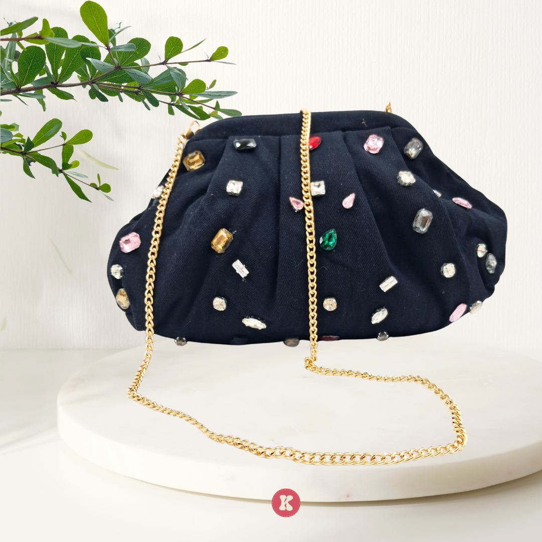 Midnight Jewel Clutch