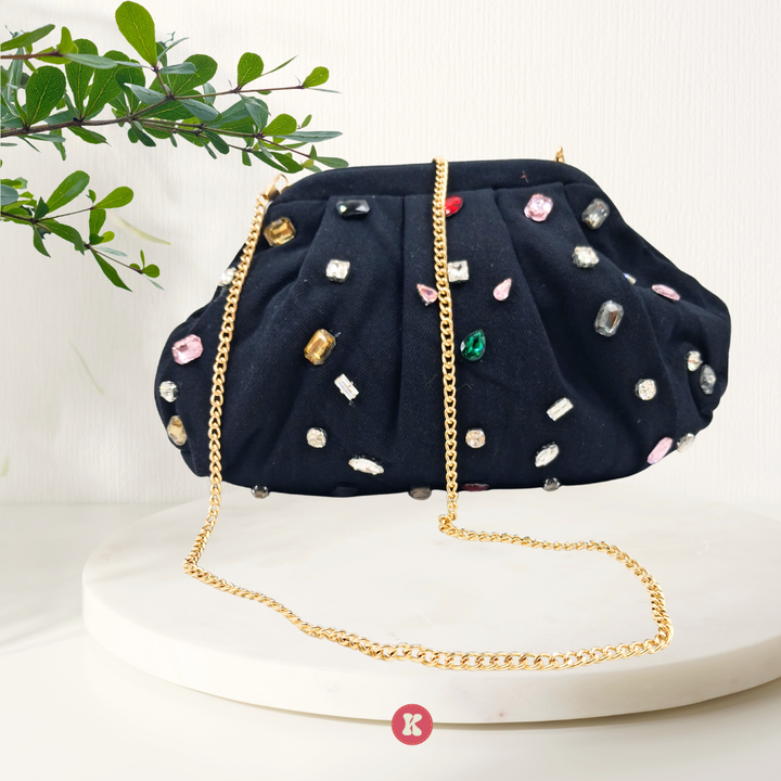 Midnight Jewel Clutch