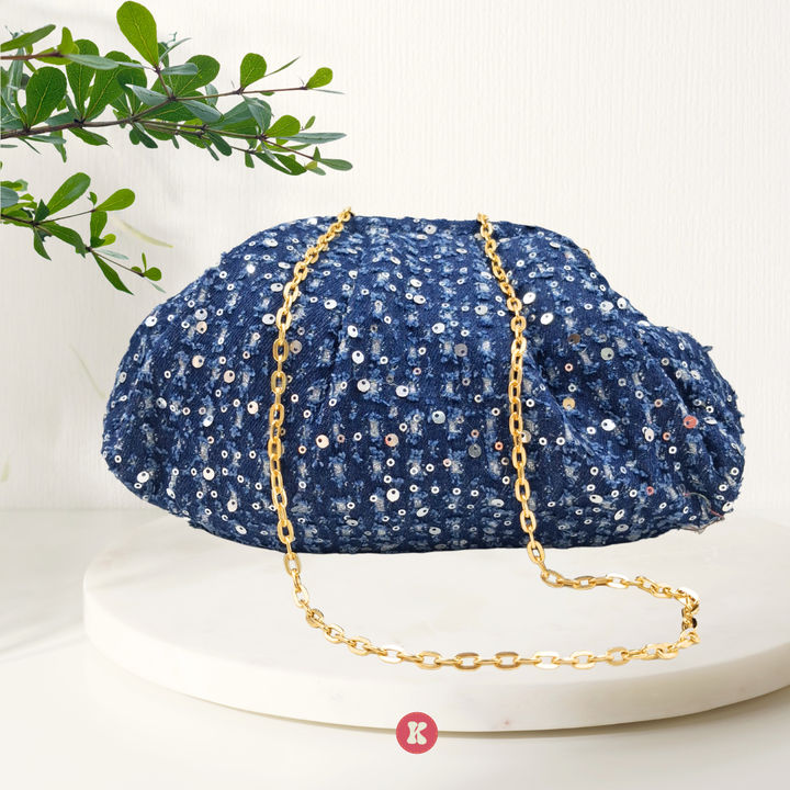 Starlight Indigo Clutch