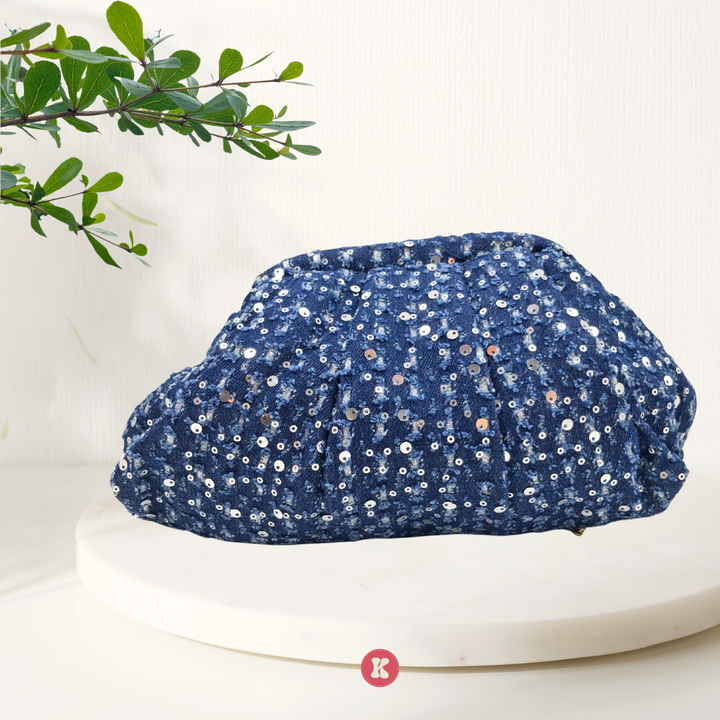 Starlight Indigo Clutch