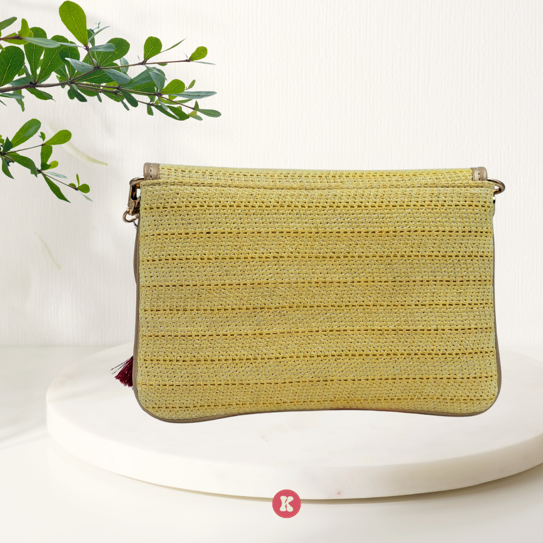 Mirror Tassel Clutch