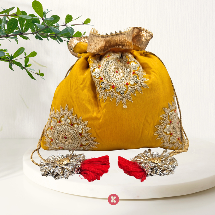 Threadwork Silk Potli