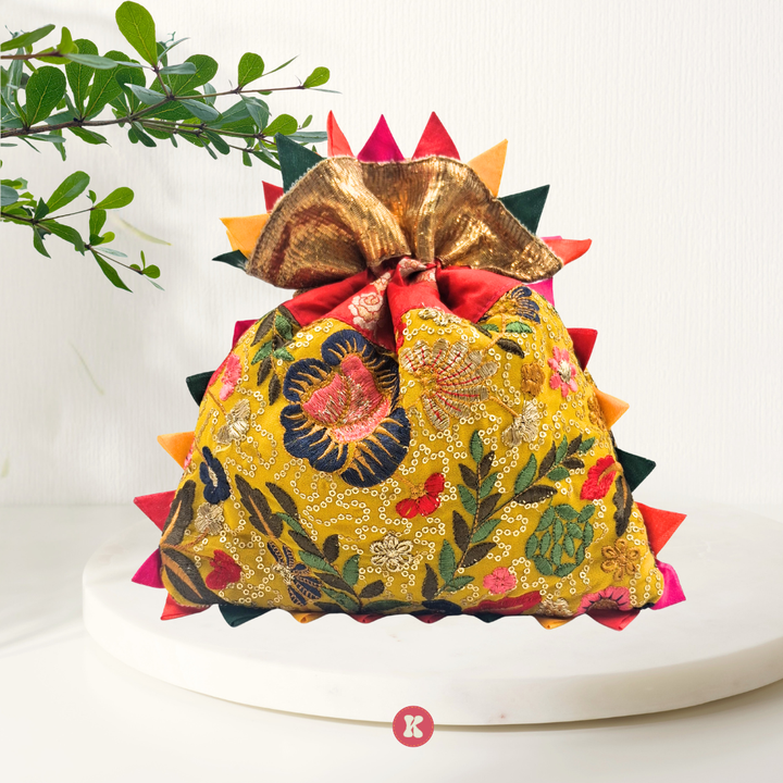 Traditional Floral Potli