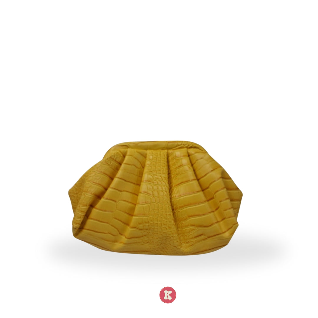 Mustard Luxe Clutch