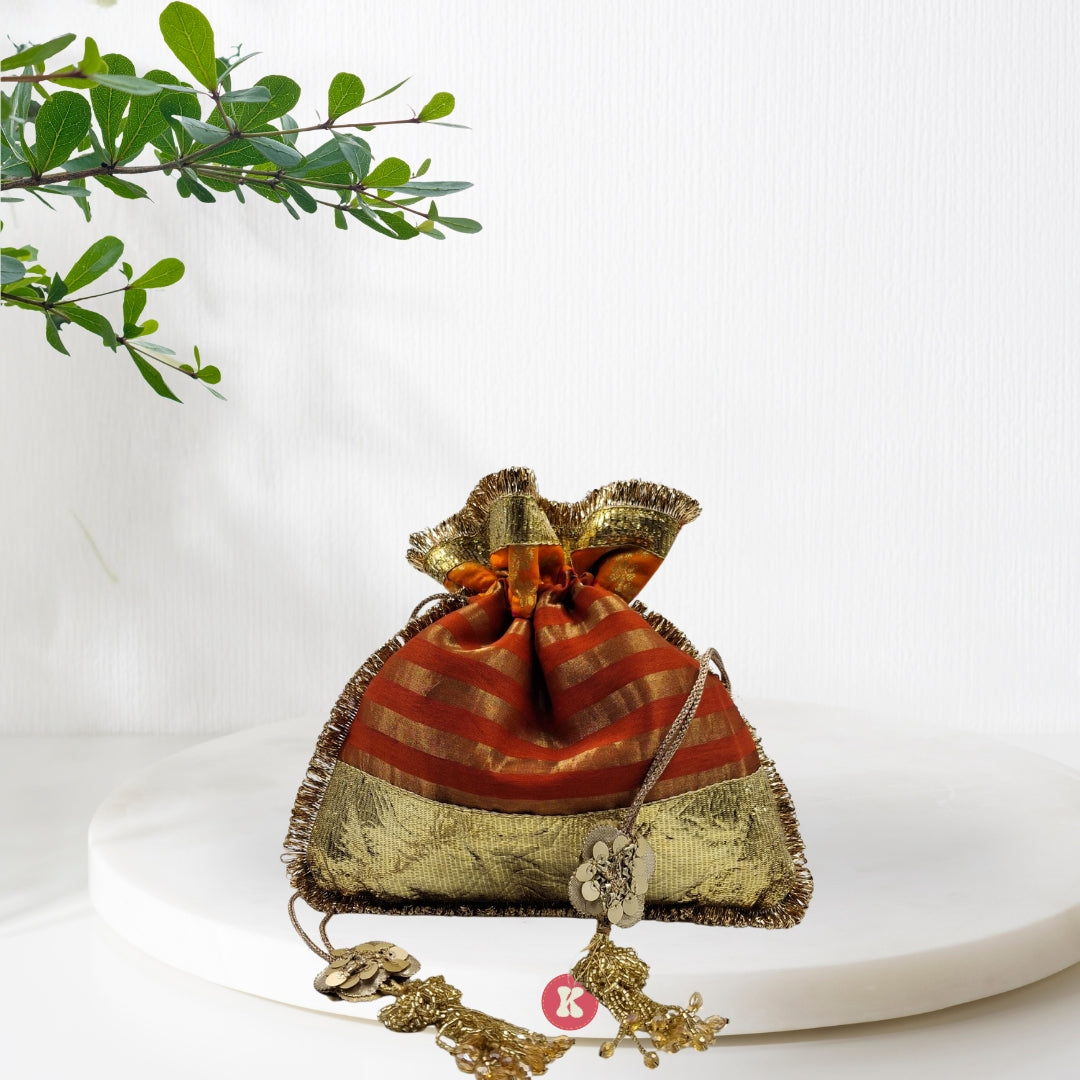 Golden Rust Potli
